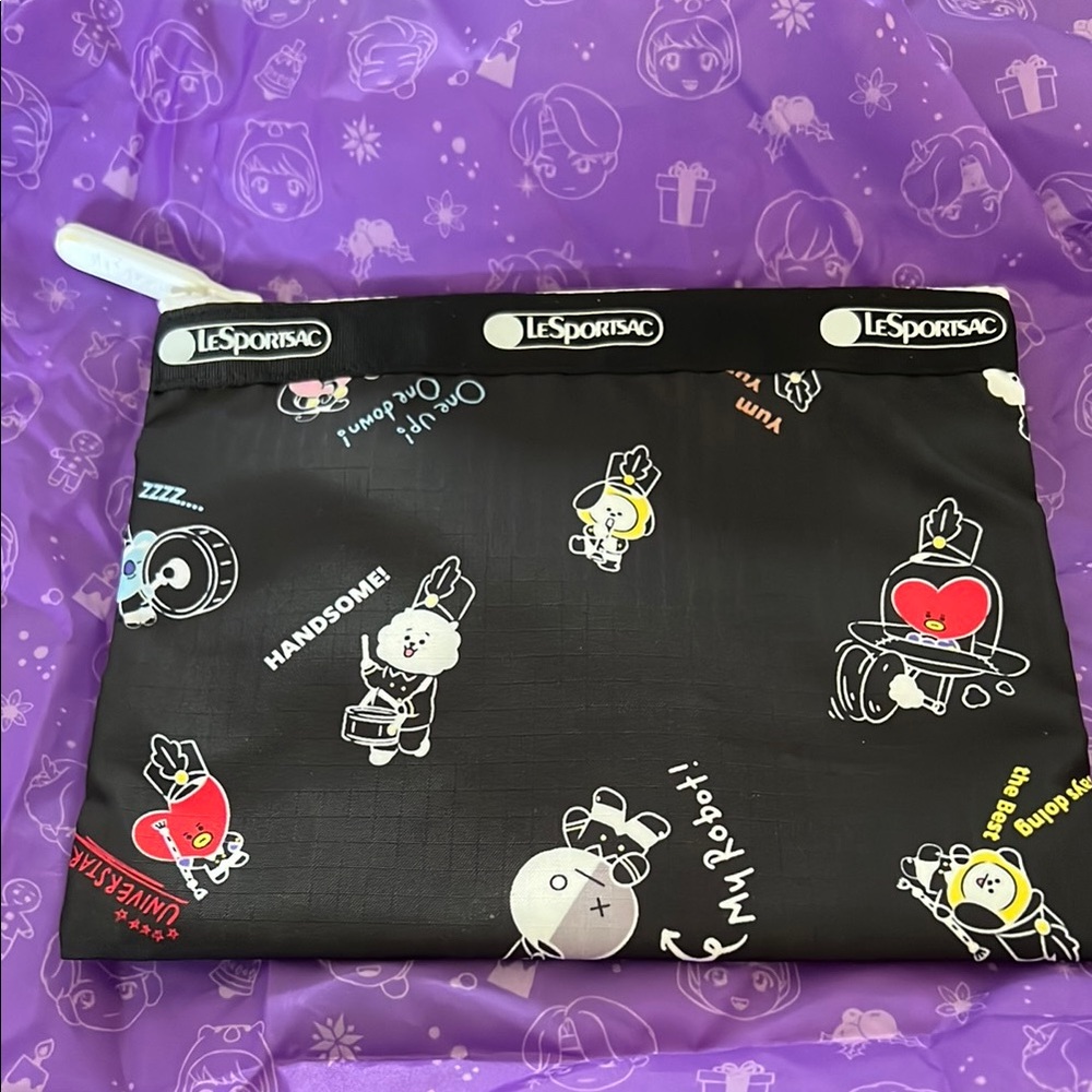 LeSportsac BT21 flat pouch